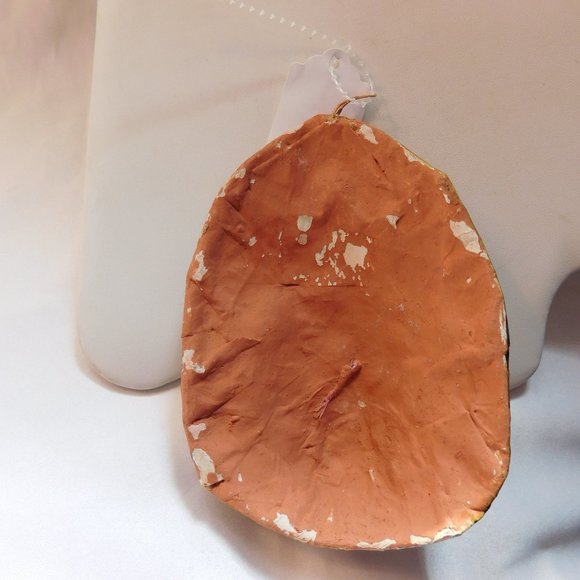 Vintage Hand Painted Tribal Look Paper Mache Mask - Picture 3 of 7